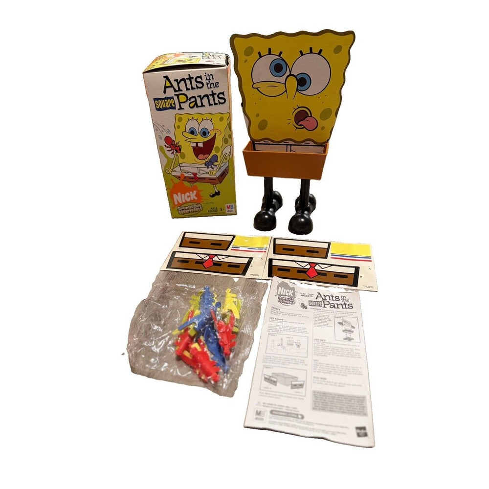 2005 Milton Bradley Spongebob SquarePants Ants in the Square Pants Board Game MB